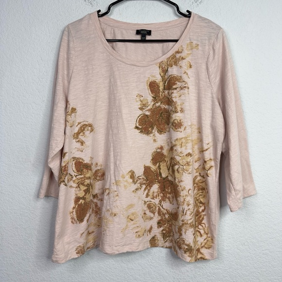 Talbots Shirt Bundle Womens 3XP Floral 2 Piece Lot Boho Cottagecore Artsy Casual - Picture 6 of 10